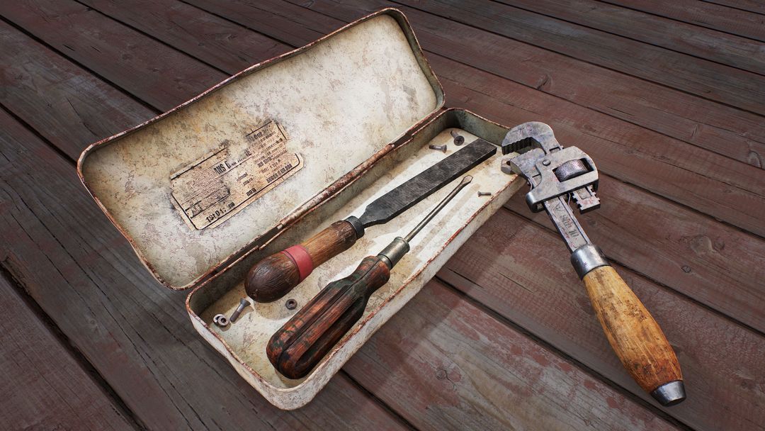 Realistic Old Toolkit by aly k.