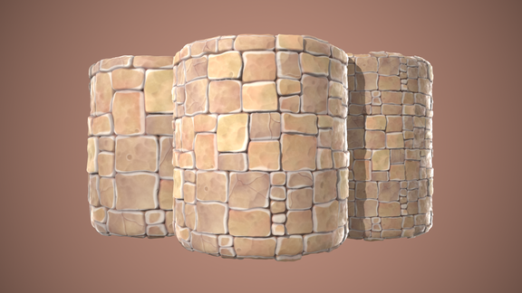 Stylized Rocks Wall