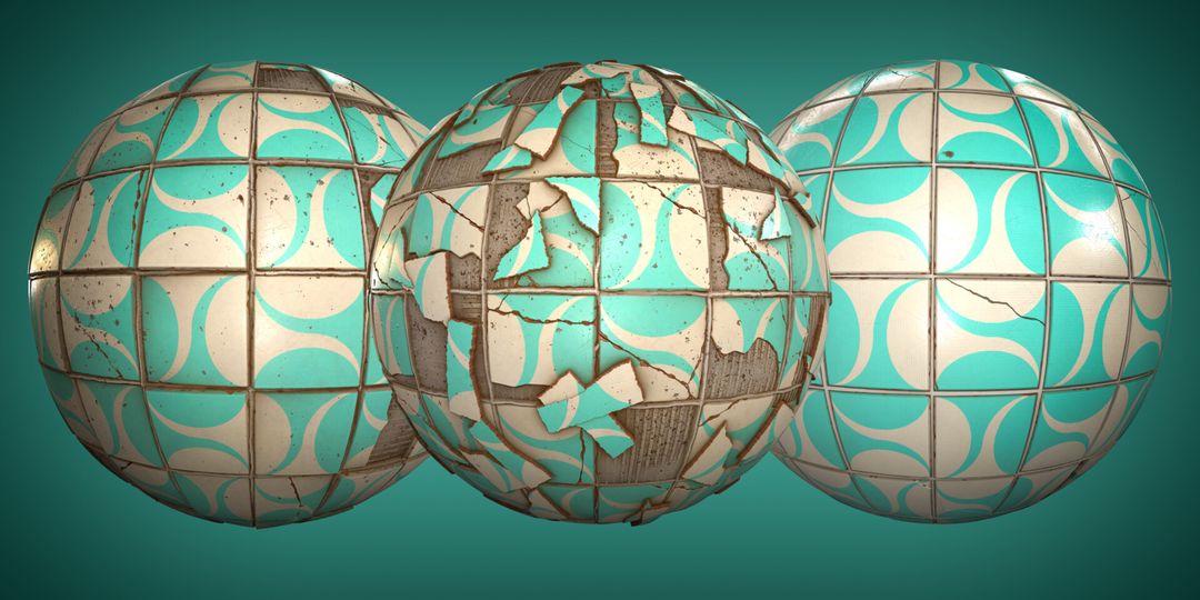 Broken Tiles Material