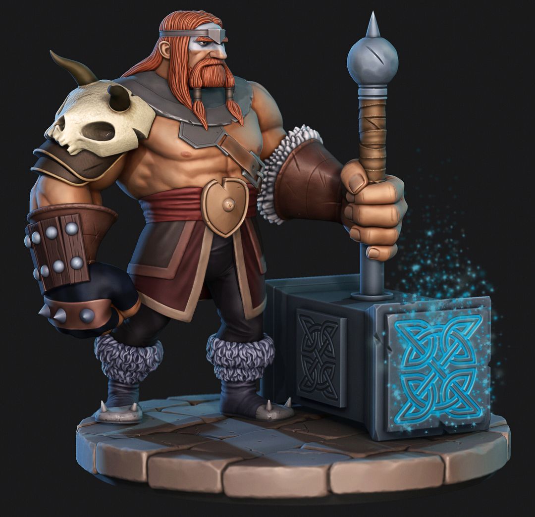 Barbarian - statue (3d print)
