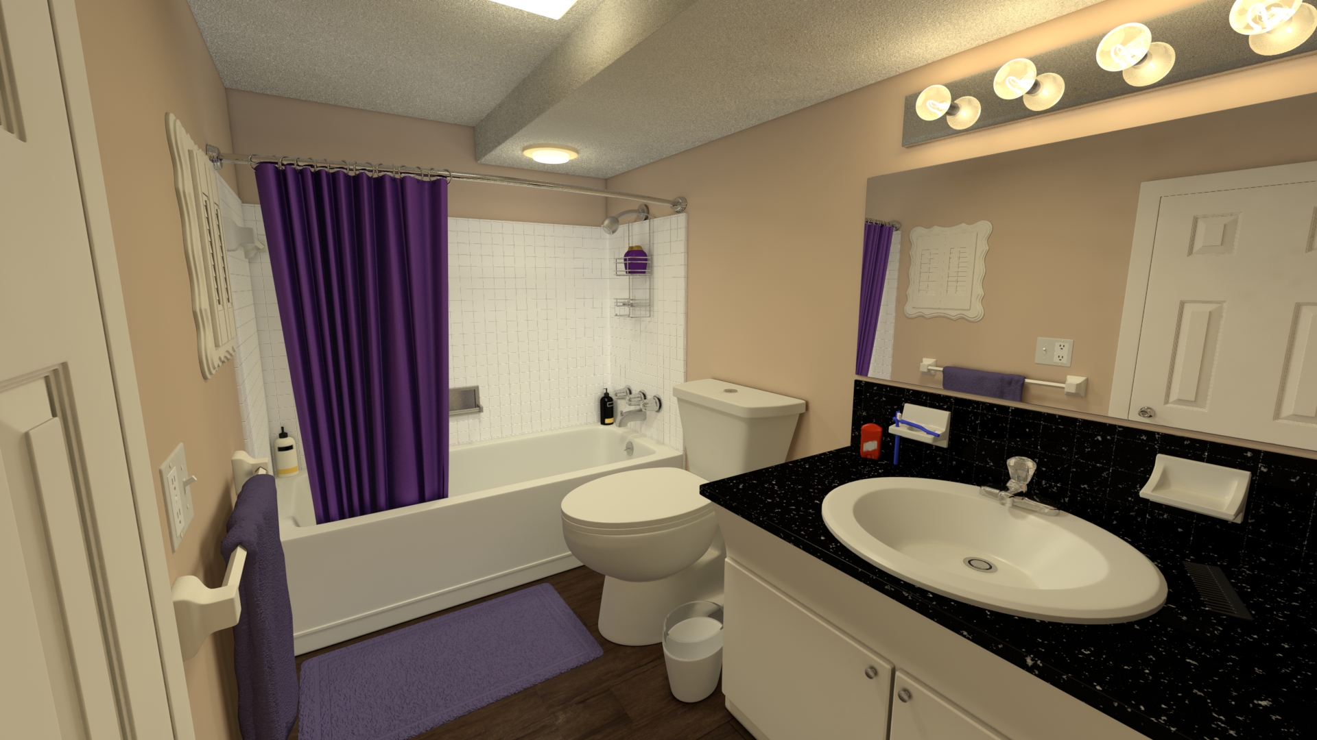 Apartment Bathroom by Kirsten C.