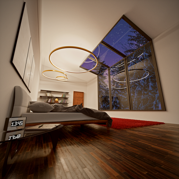 Winter Mountain Bedroom