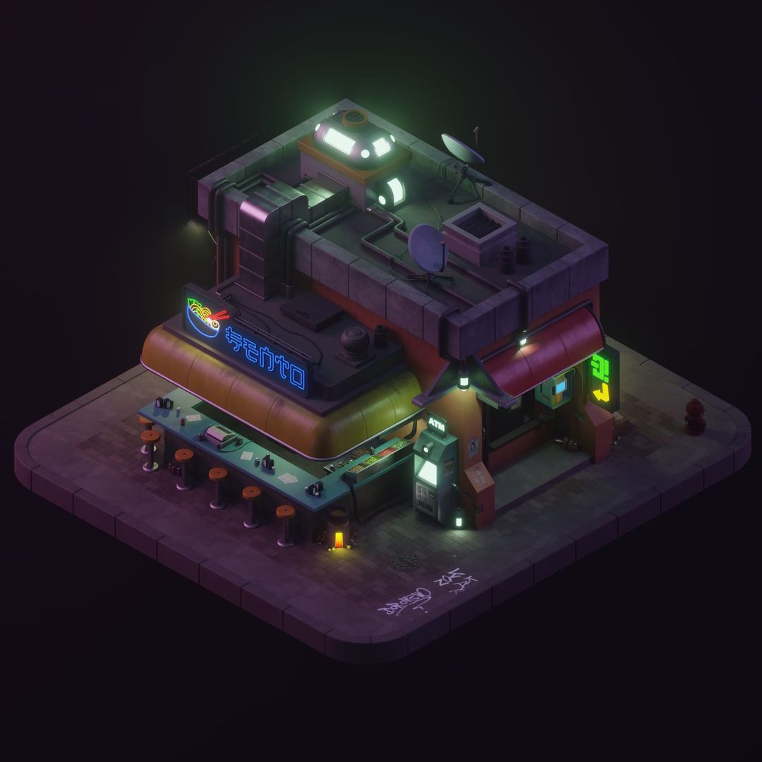 Isometric Cyberpunck by Daniel C.