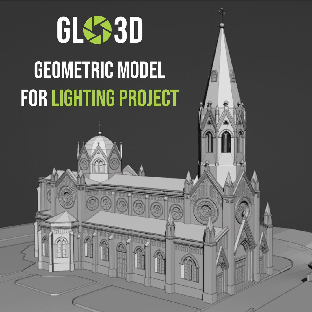 Geometric Model of Santa Terezinha Cathedral by Gabriela L.