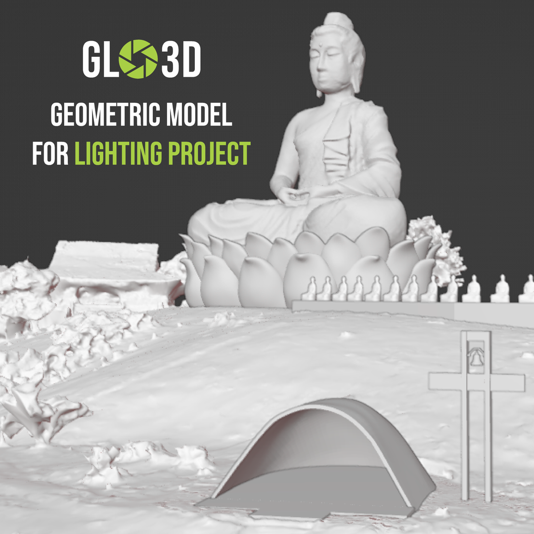 Geometric model of the Statue of the Big Buddha of Ibiraçu