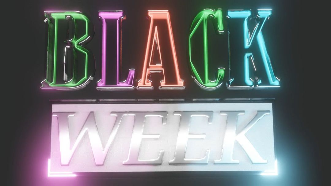"Black Week" adversiting intro