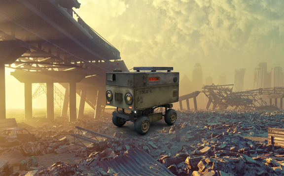 Stylized Russian car (Bukhanka)