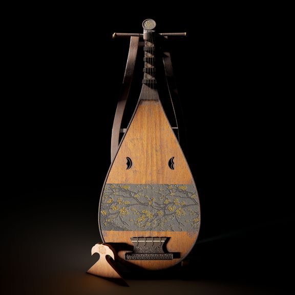 The biwa (Japanese: 琵琶)