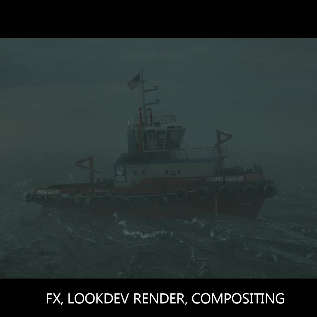 Full CGI - Stormy ocean