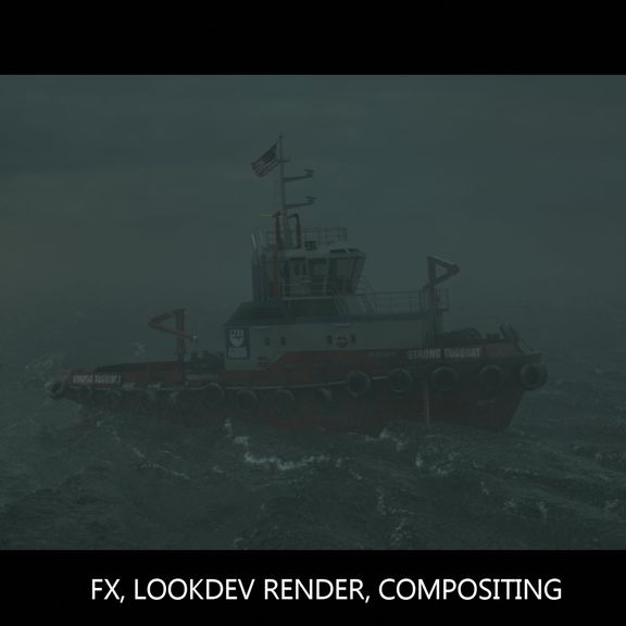 Full CGI - Stormy ocean