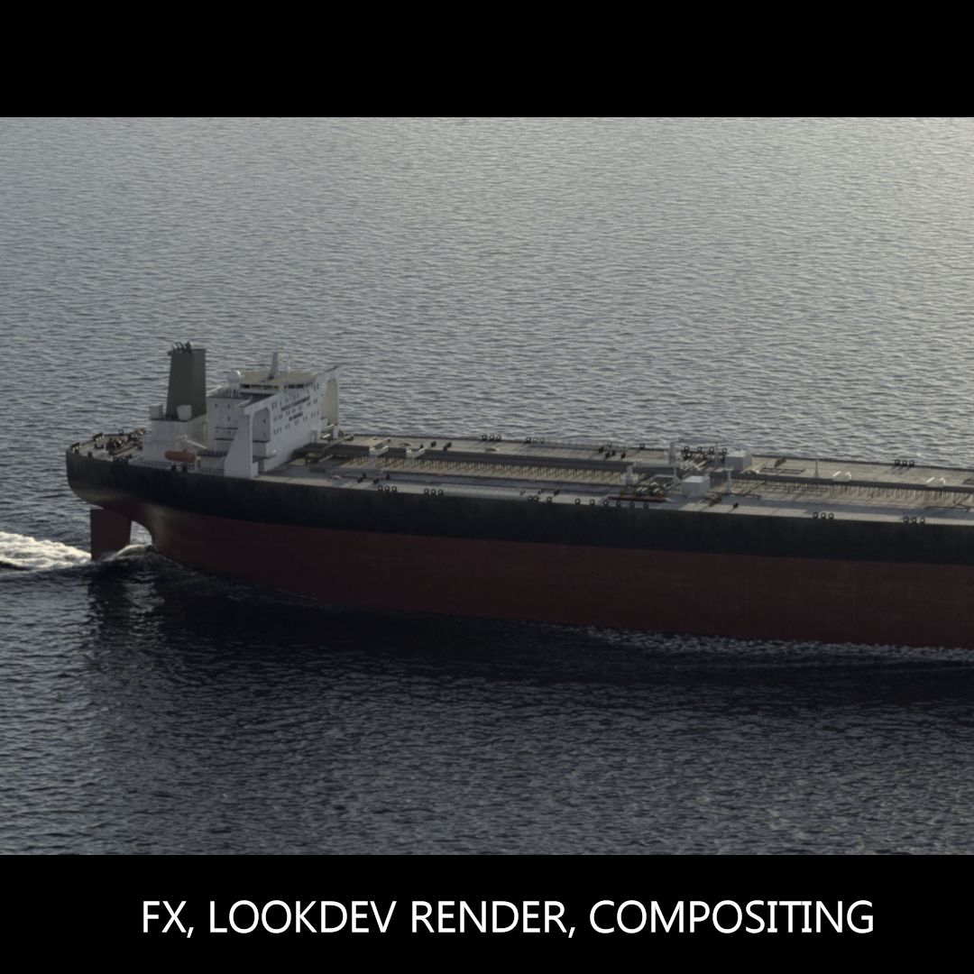 Full CGI - Oil tanker on ocean by Van T.