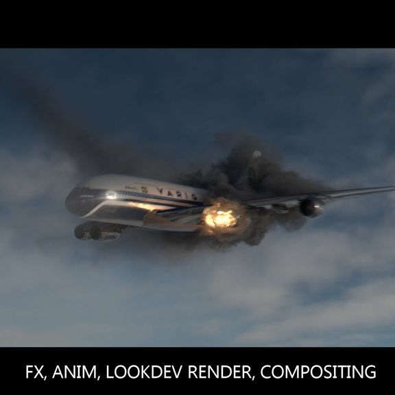 Full CGI - Plane crash