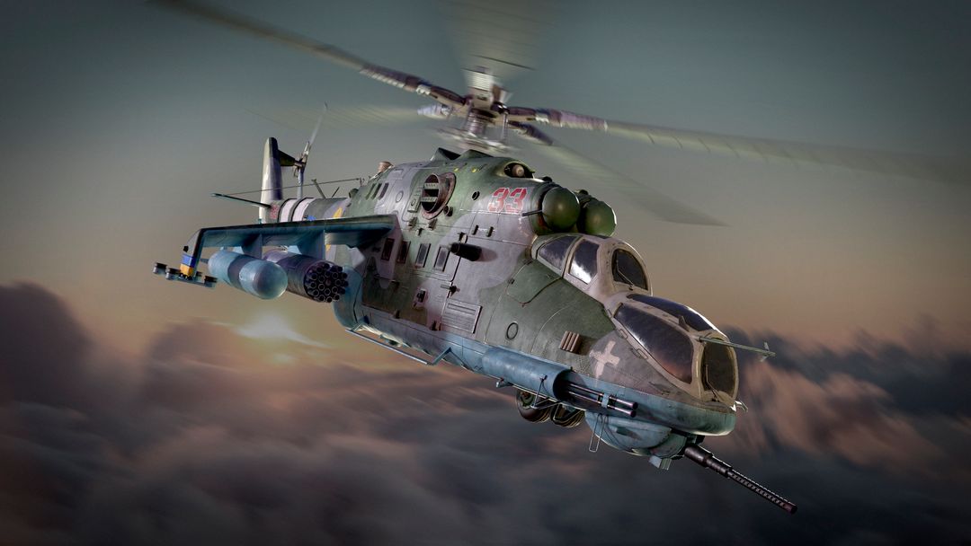 Attack helicopter MI-24 by Oleksandr O.