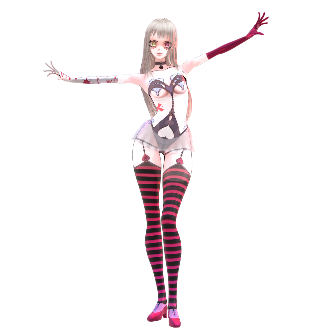 3D Anime Ballerina.