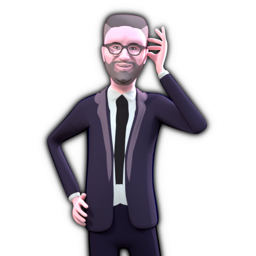 Low-poly style characters with detailed faces.