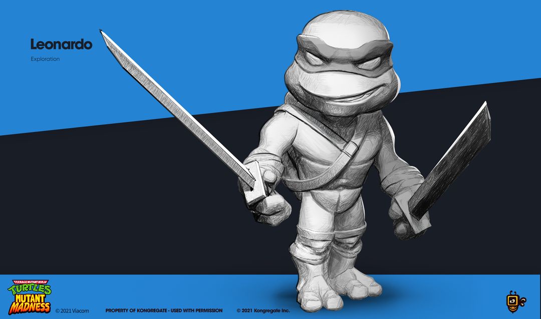 TMNT: Mutant Madness Character Design