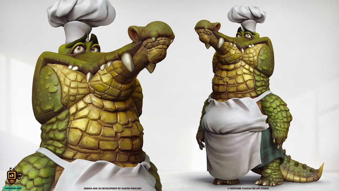 Crock Master Chef: 2D/3D Character Design