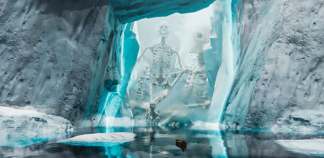 Between the Ice Colossus
