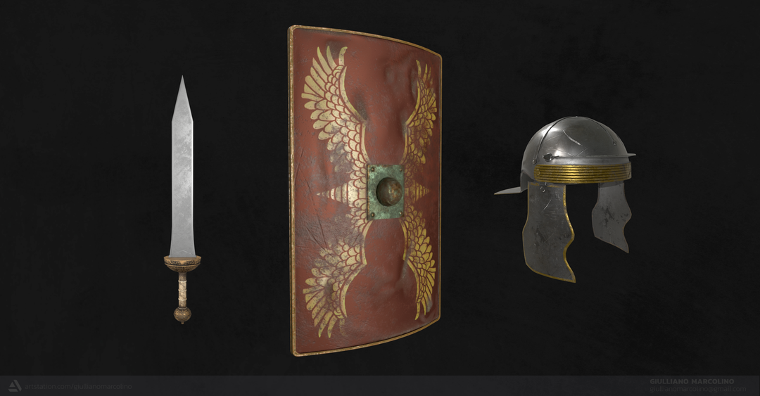 Gladius, Scutum and Galea