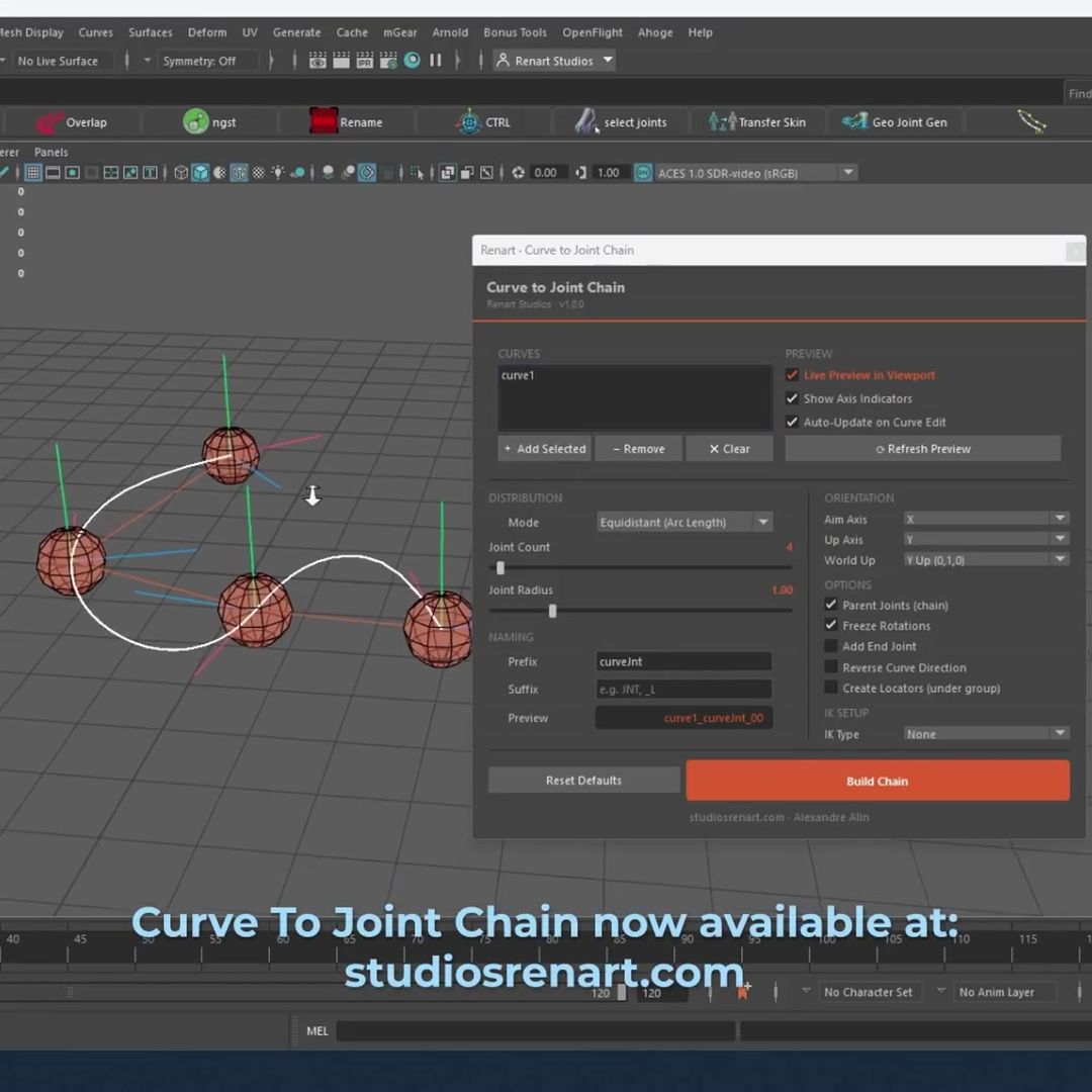 Maya Tools Development