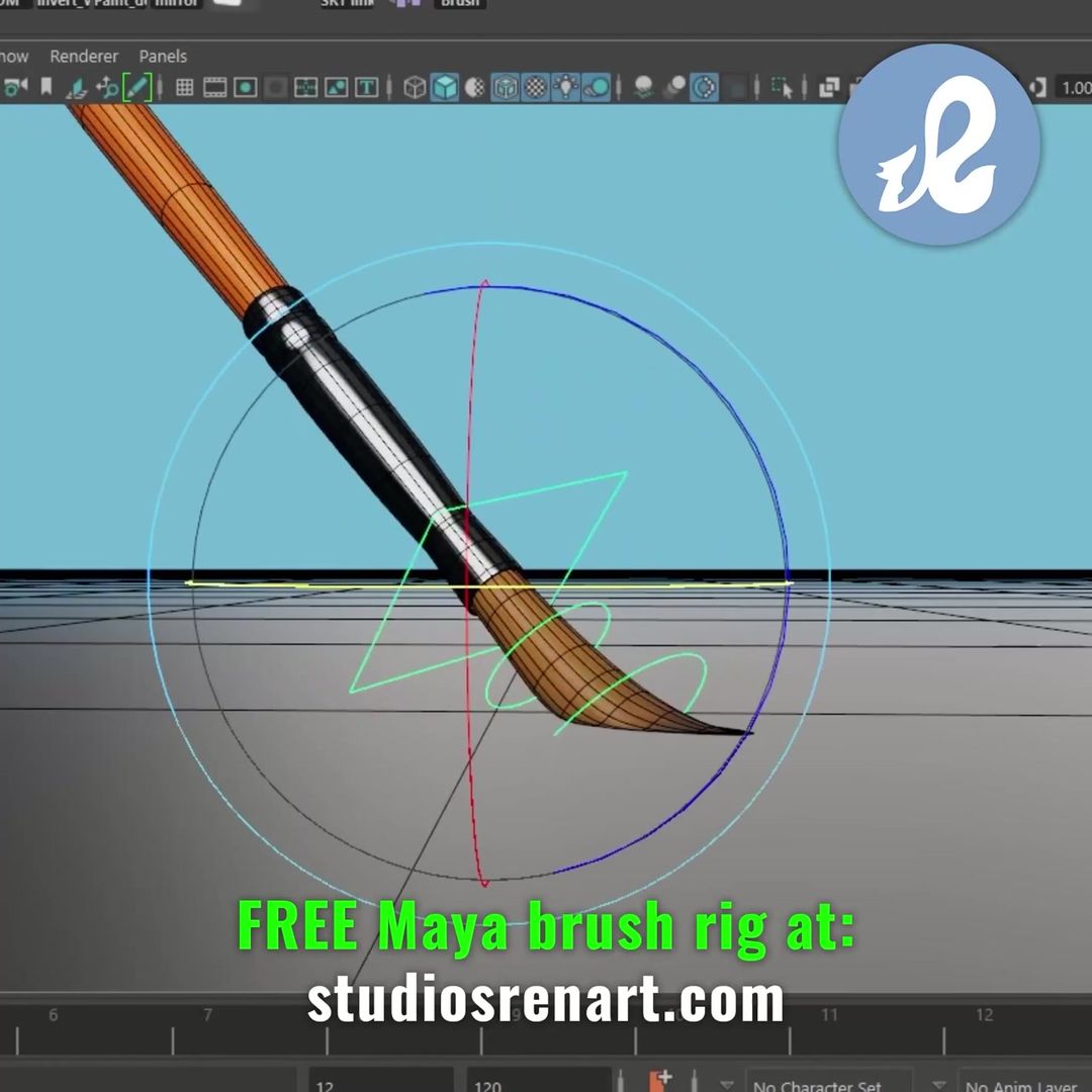 Maya Real-time Collision Brush Rig