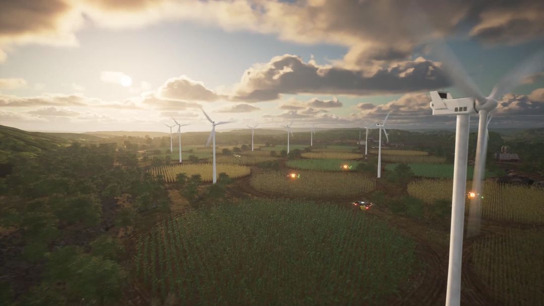 Corn fields of the future in UE5