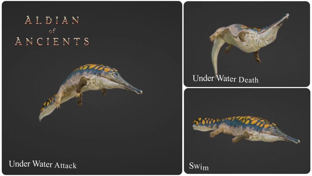 Under Water Animation for Prionosuchus