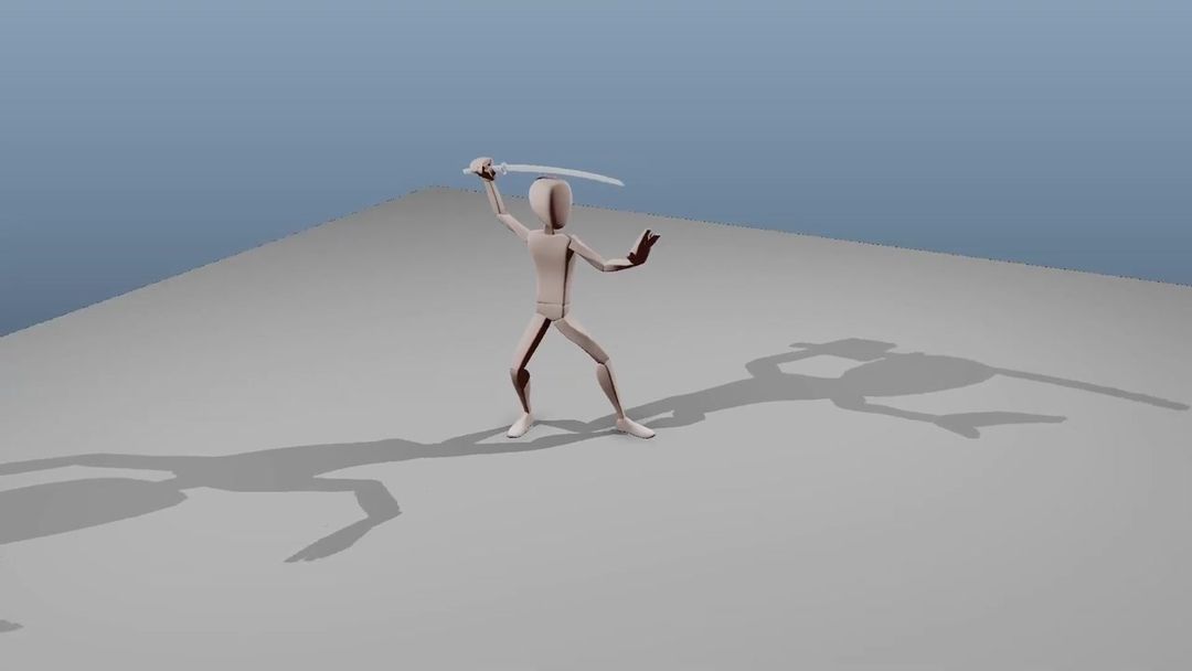 3d Low Poly Character Combat & Death Animation