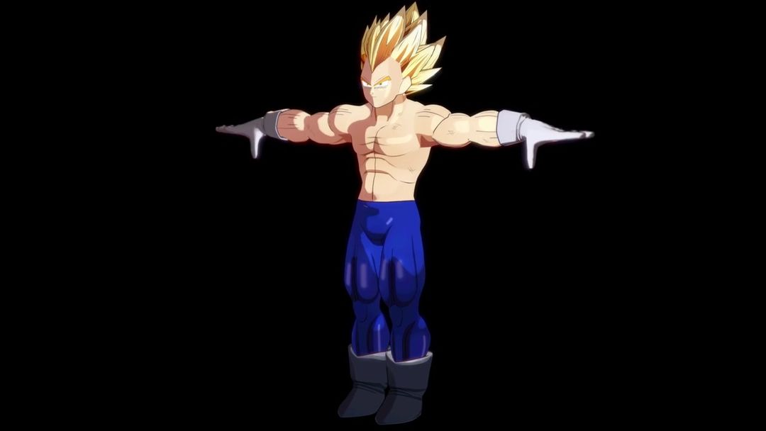 Super Saiyan Vegeta, model/render