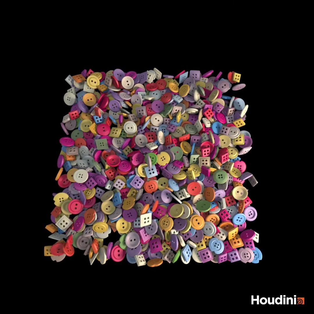 Buttons - Houdini_experiment#5