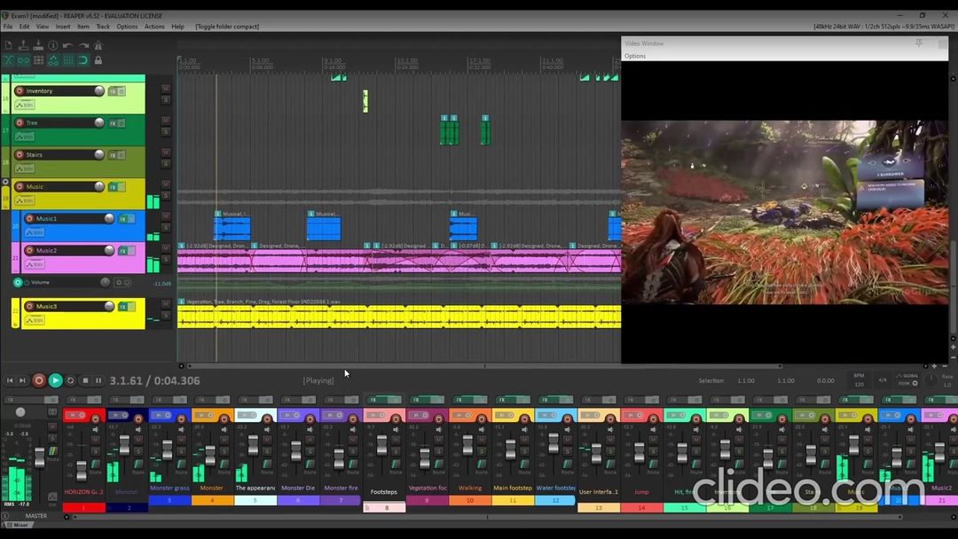 Made audio design for gameplay "Horizon"