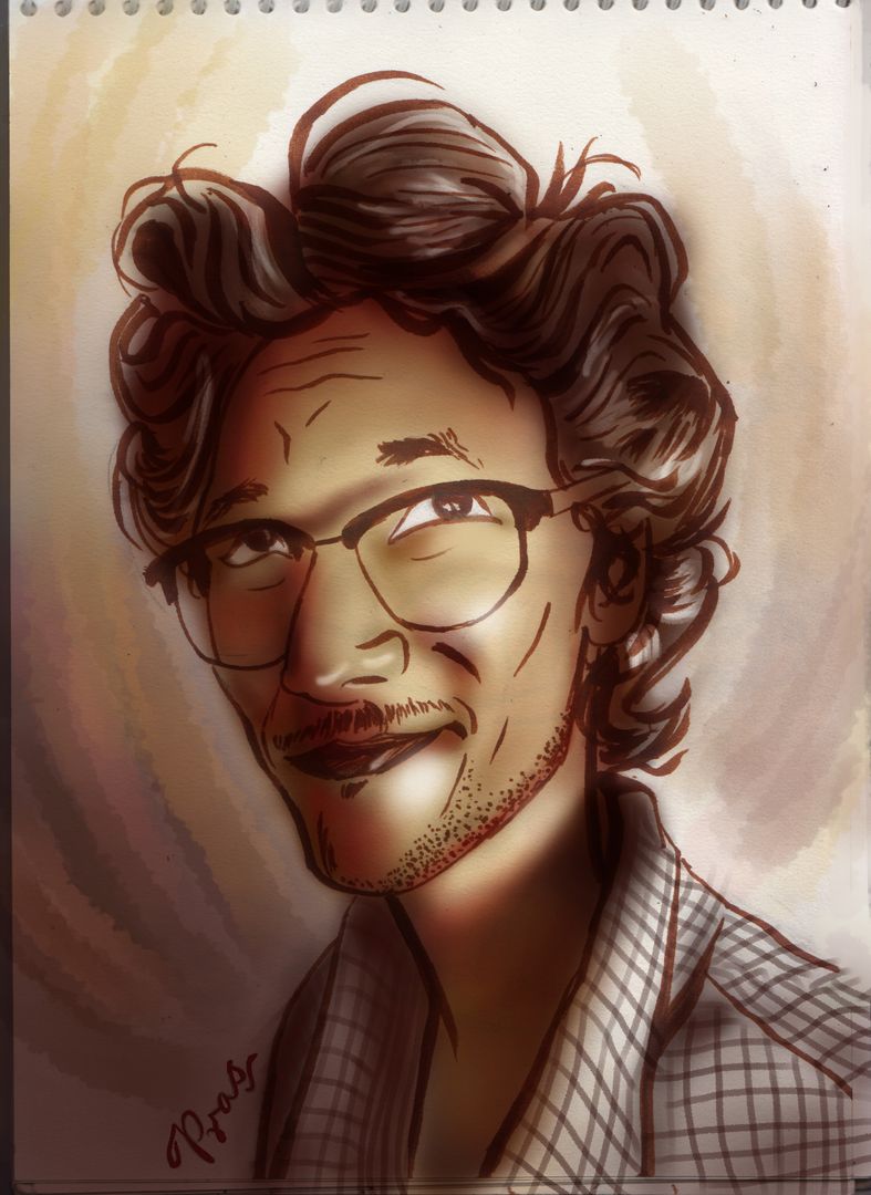 self caricature in Photoshop :D