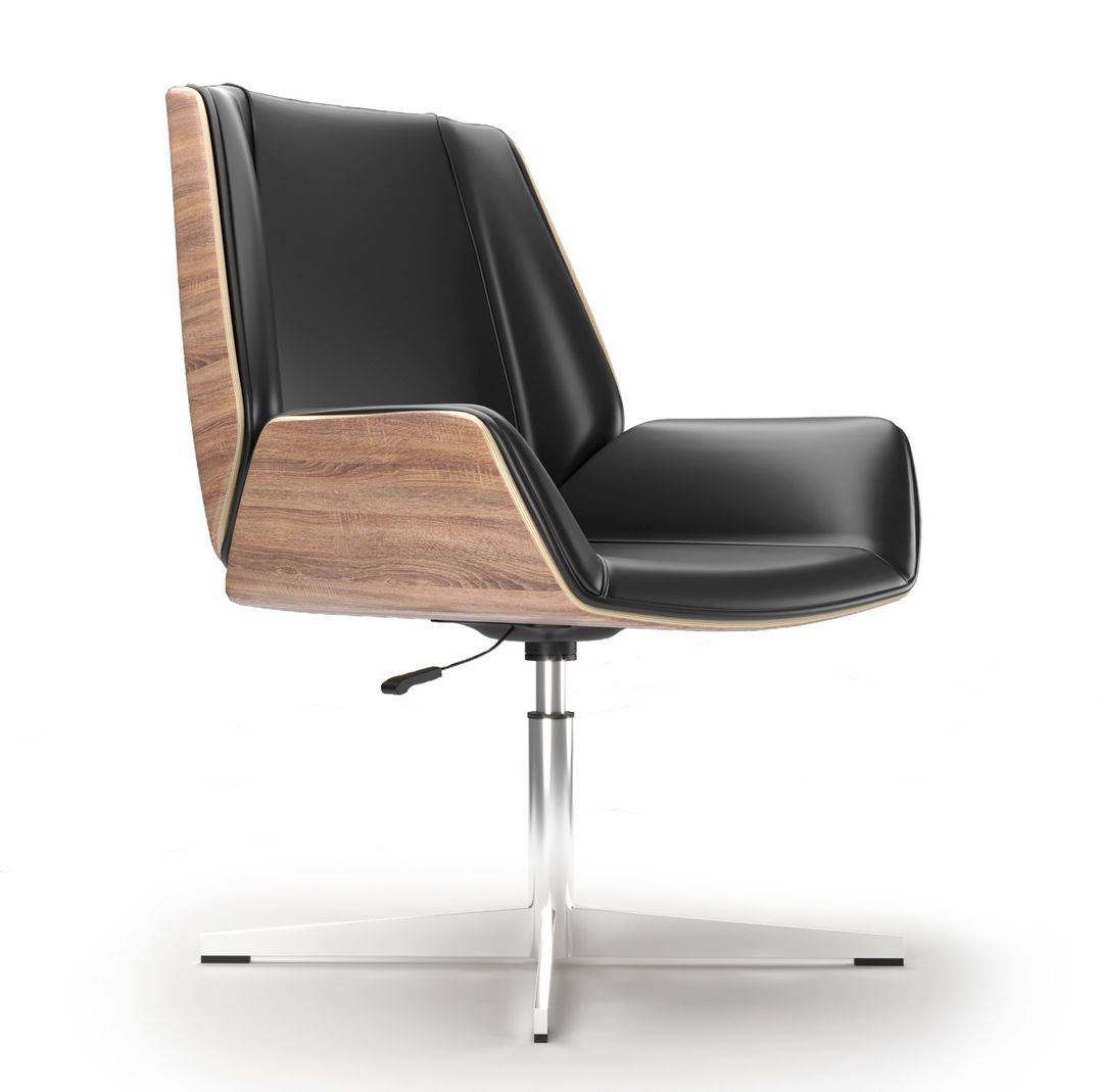 3d model Office armchair Milano black