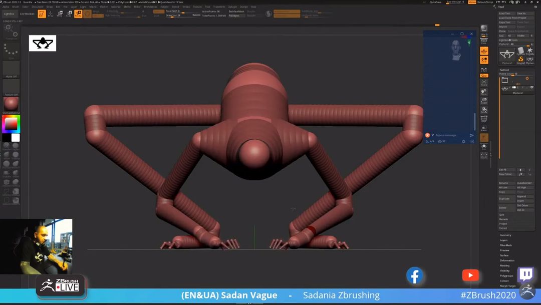 how to orbit in zbrush