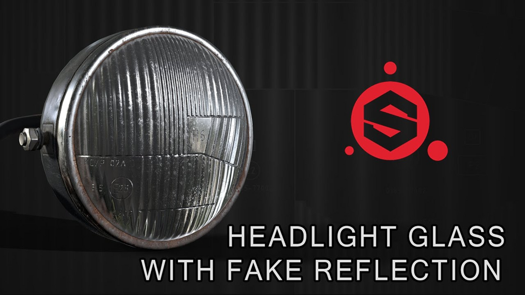 Creating Fake Glass Reflection on Headlight in Substance Painter