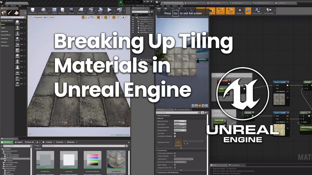 Breaking Up Tiling Materials In Unreal Engine