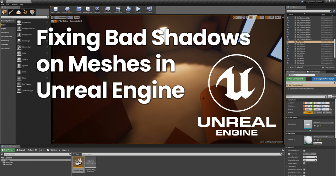 Fixing Bad Shadows on Meshes in Unreal Engine