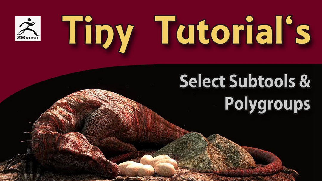 Select Subtools & Polygroups in Zbrush