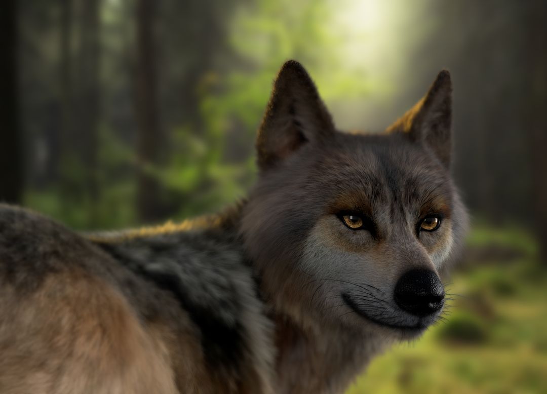 Brown Wolf Xgen