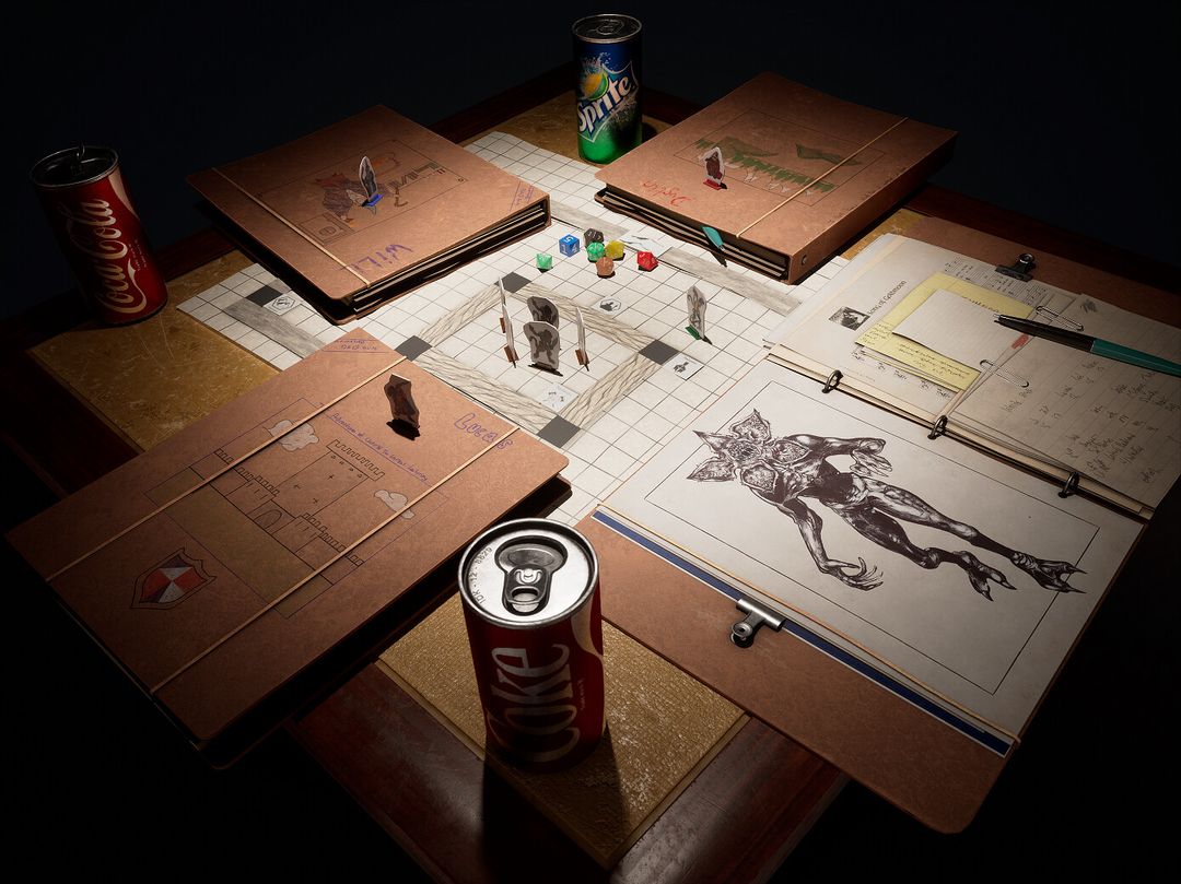 Stanger Things - Dungeons and Dragons Table by Chris L.