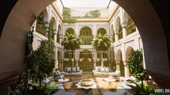 Morrocan Courtyard