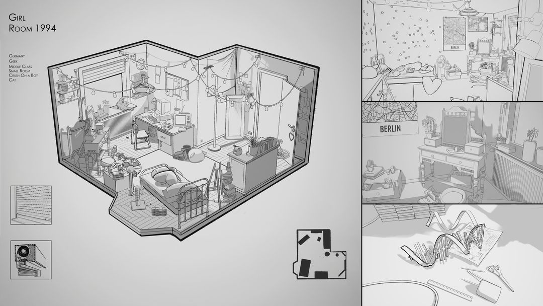 Teenage Girl Room 1994 by Maya S.