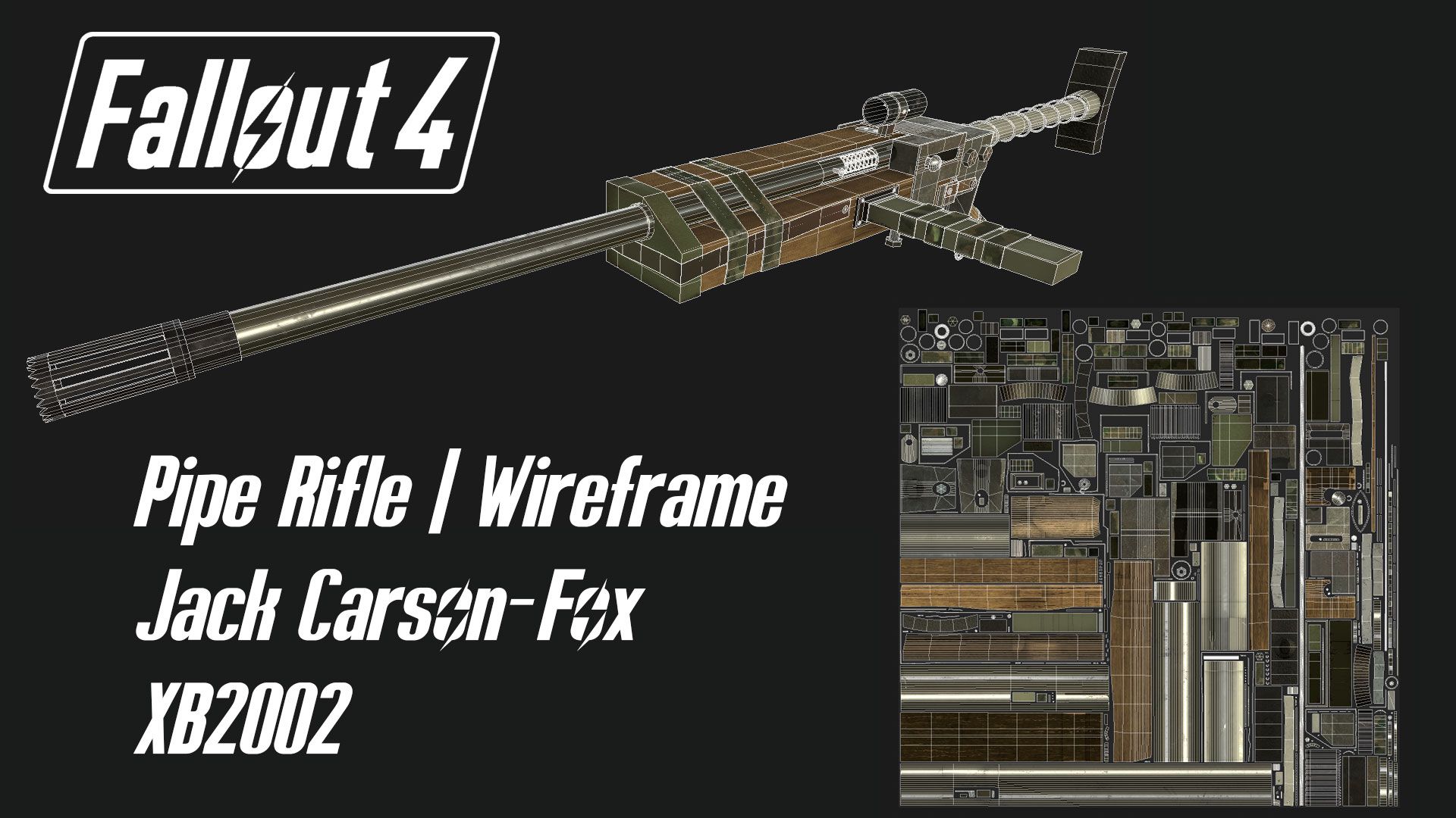 Fallout 4 Pipe Rifle - High Poly Renders - CGHero