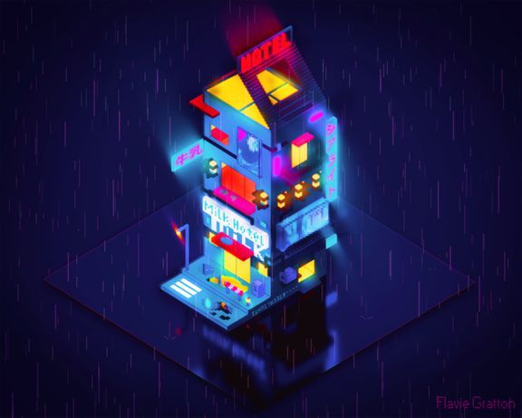 a walk in the rain at the end of the day