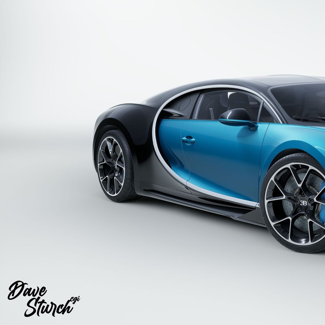 Bugatti Chiron: Ray Traced Render - CGHero