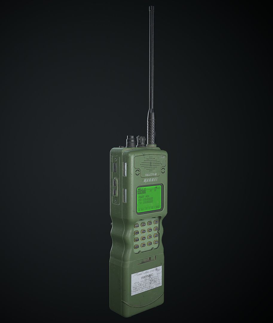 Military Walkie-Talkie | 3D Game Prop Modelling