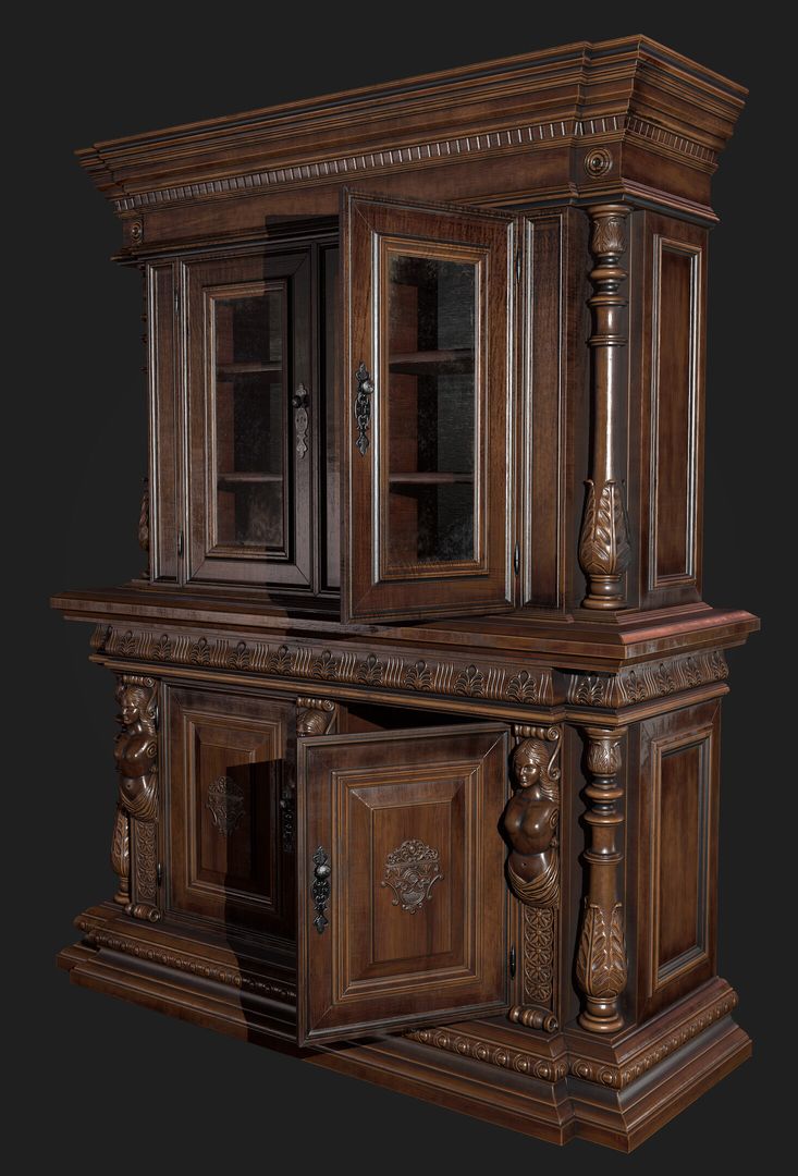 Wood Cabinet01