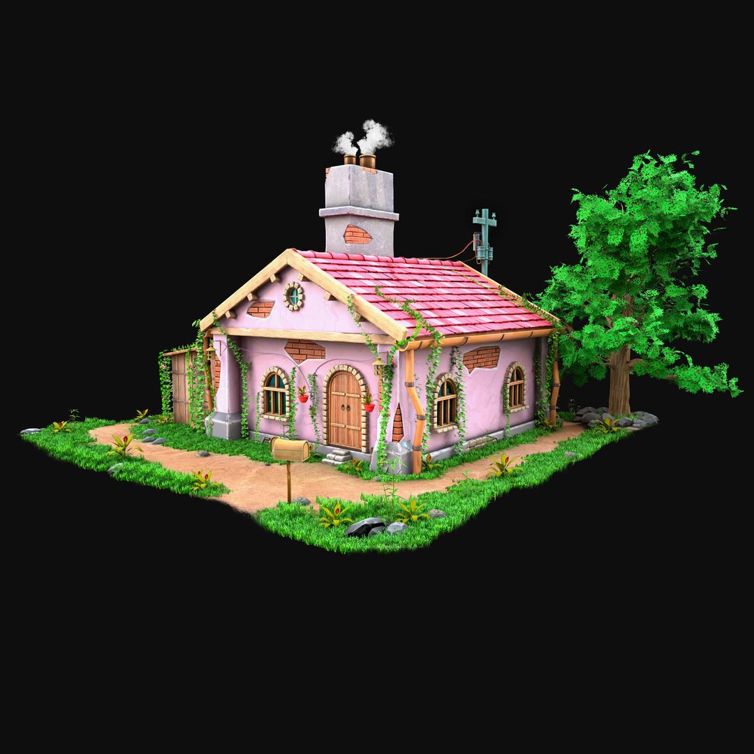 Stylized House | 3D Game Buildings Assets