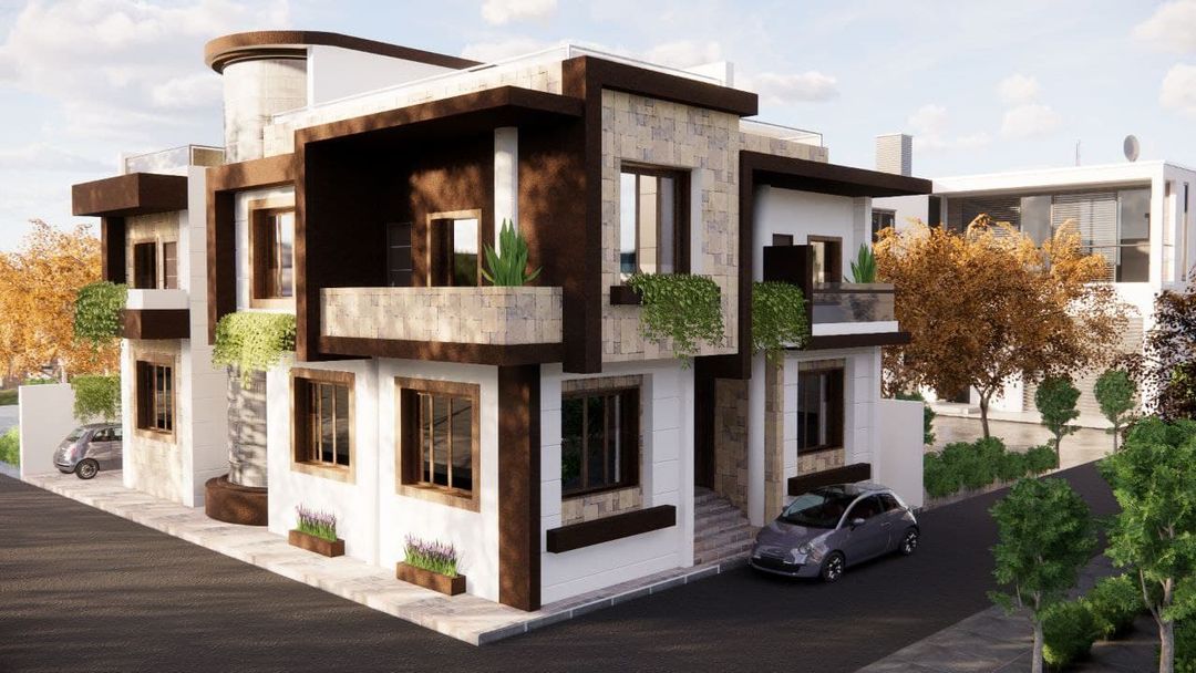 Private House Exterior Rendering by samah f.