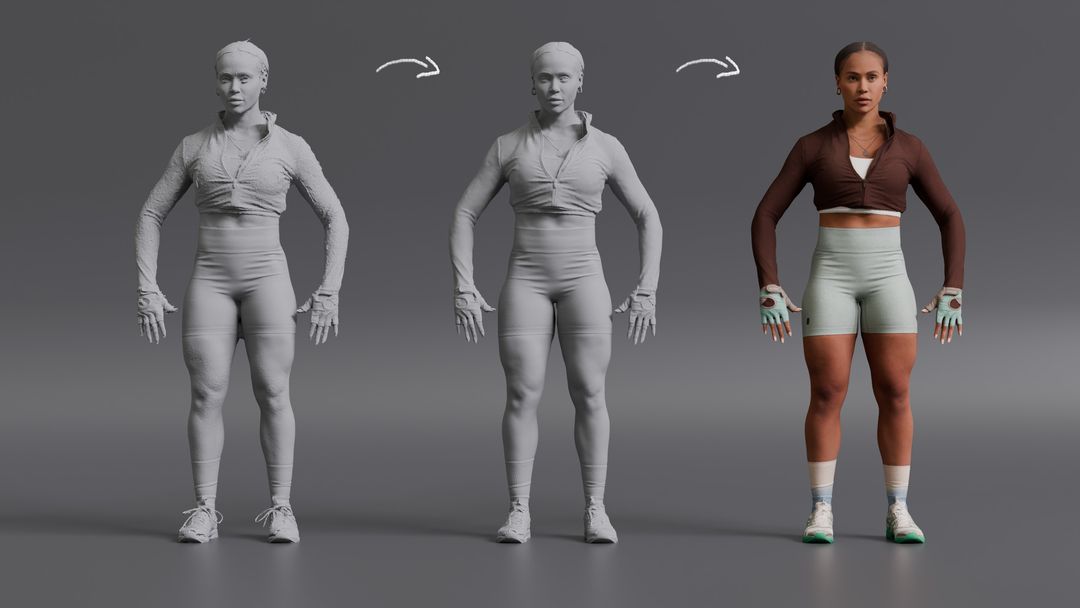 3D scan cleanup for film/TV